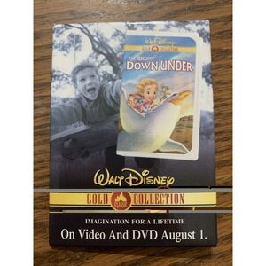 Vintage The Rescuers Down Under Promotional 2.5"X3.5" Pinback Button